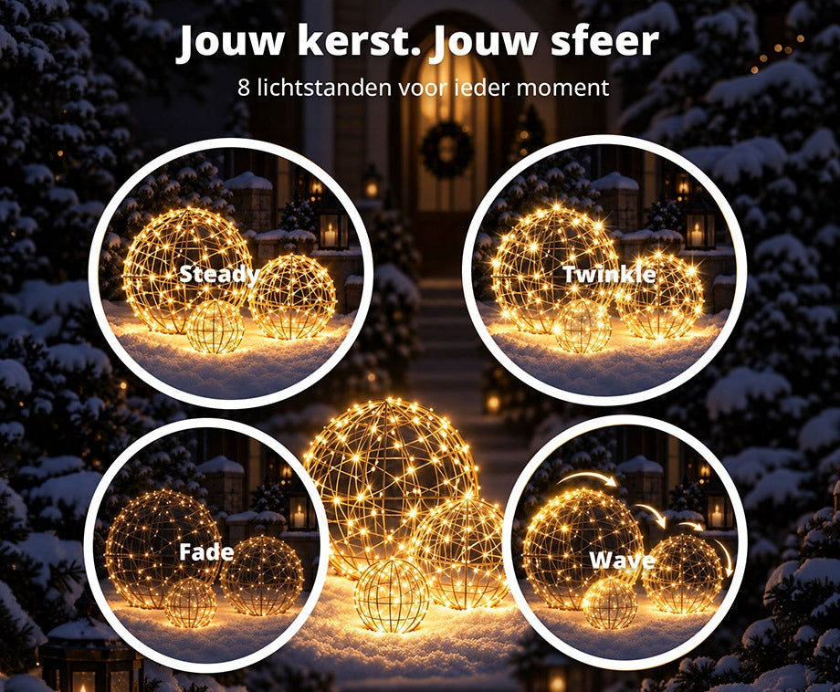 LED Lichtbollen Connectable 3 Stuks Warm Wit