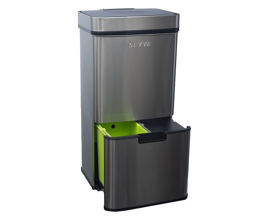 SEVVA® Home Prullenbak Met Sensor RVS