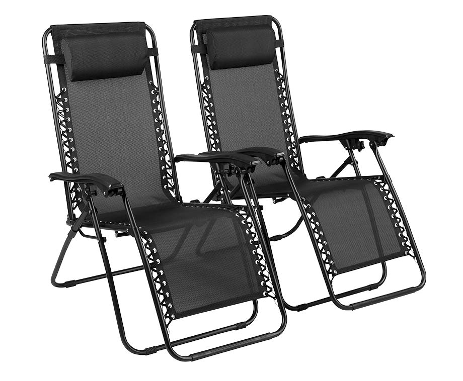 Zero Gravity Loungestoelen Met Kussens - 2-pack