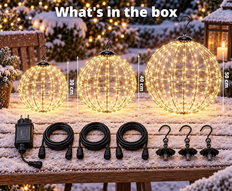 LED Lichtbollen Connectable 3 Stuks Warm Wit