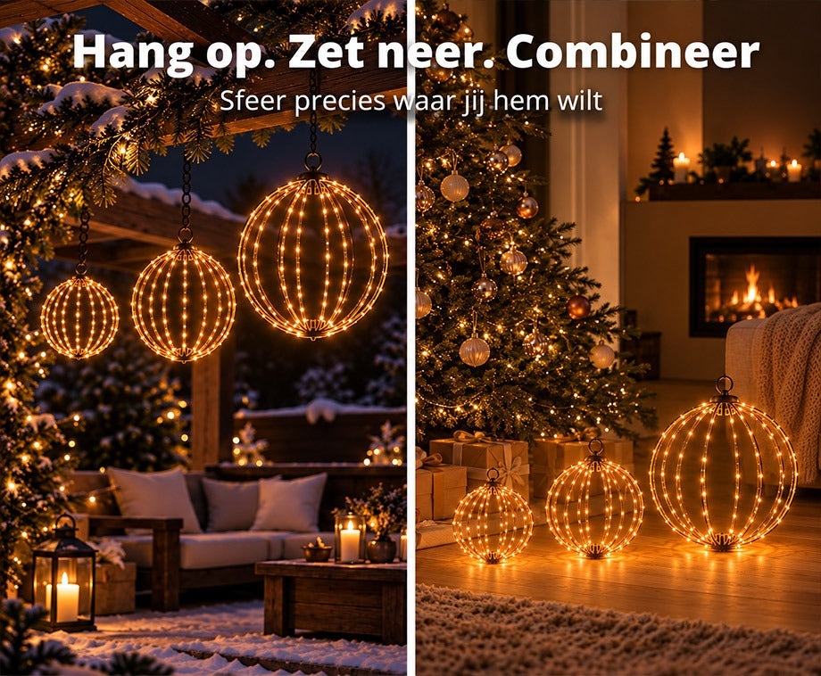 LED Lichtbollen Connectable 3 Stuks Warm Wit