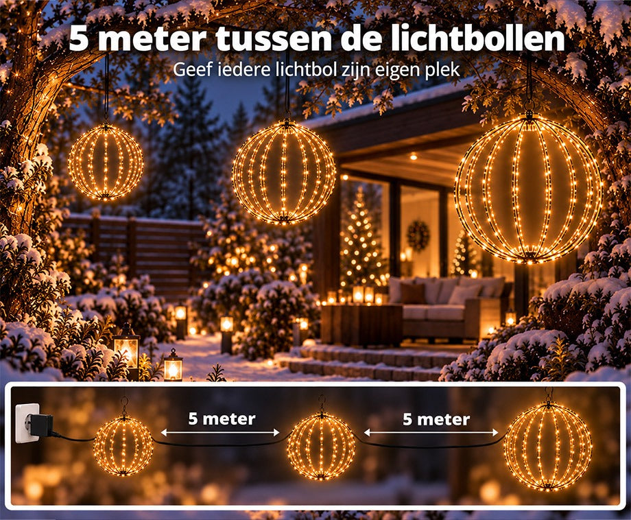 LED Lichtbollen Connectable 3 Stuks Warm Wit