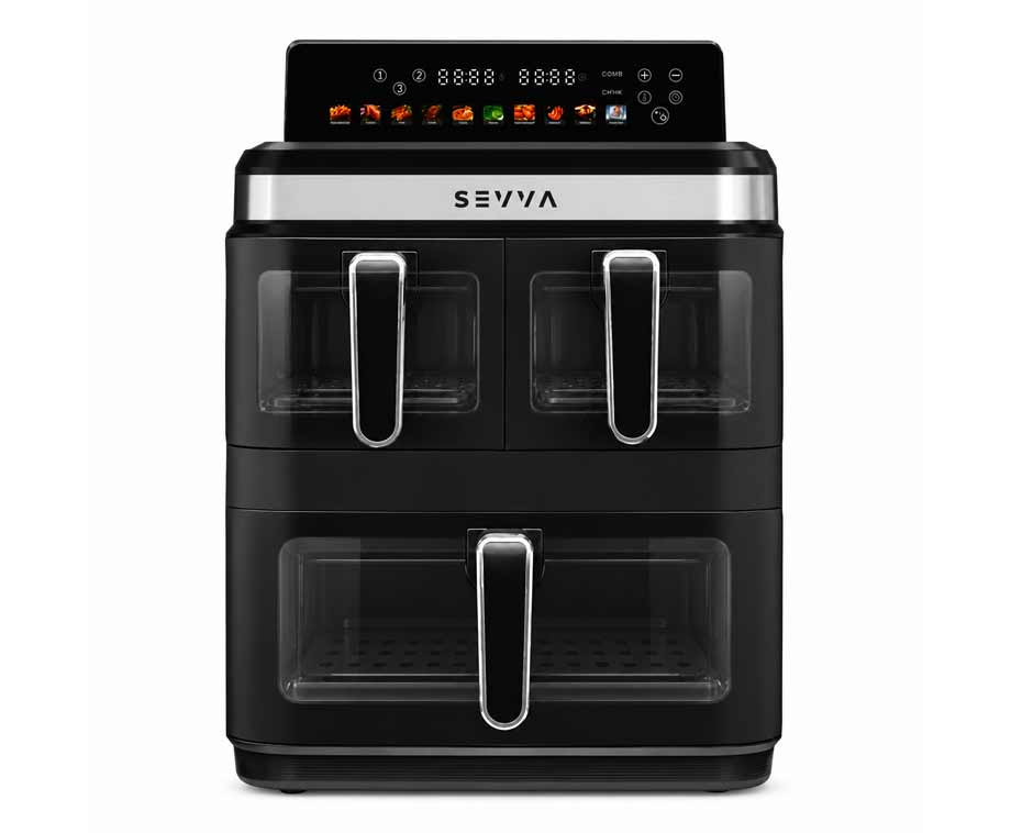Airfryer met 3 Zones XXXL 17 Liter