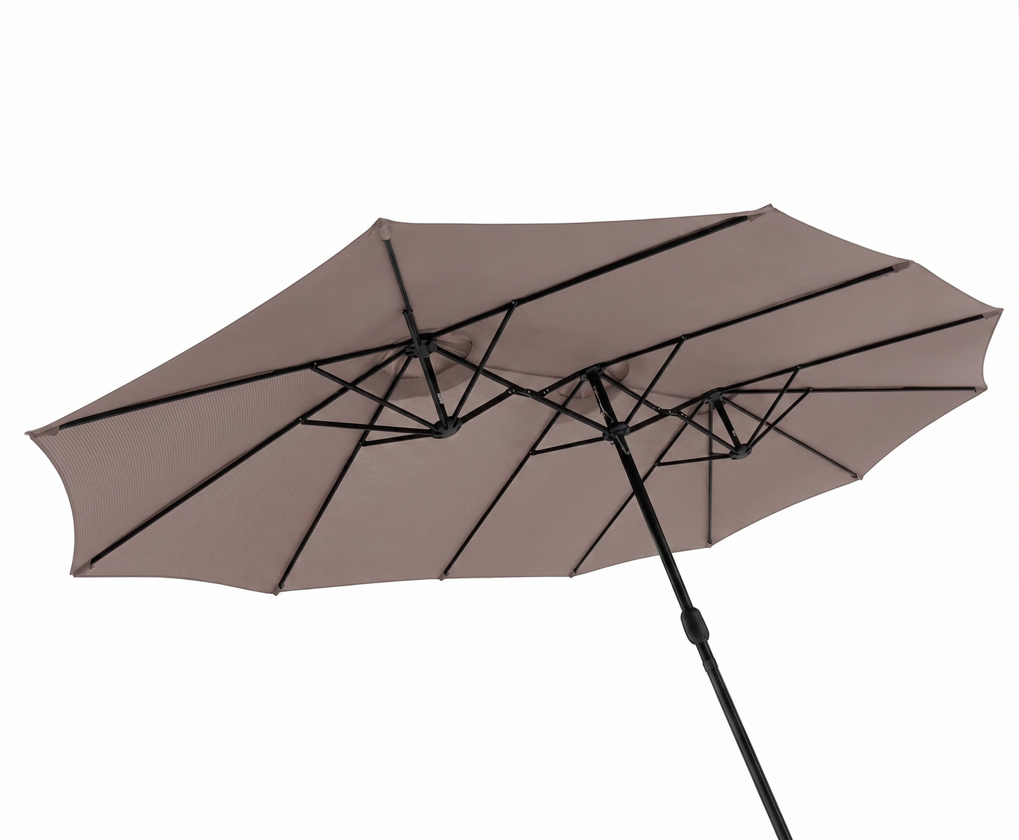 Dubbele XXL Parasol Met Beschermhoes - Taupe