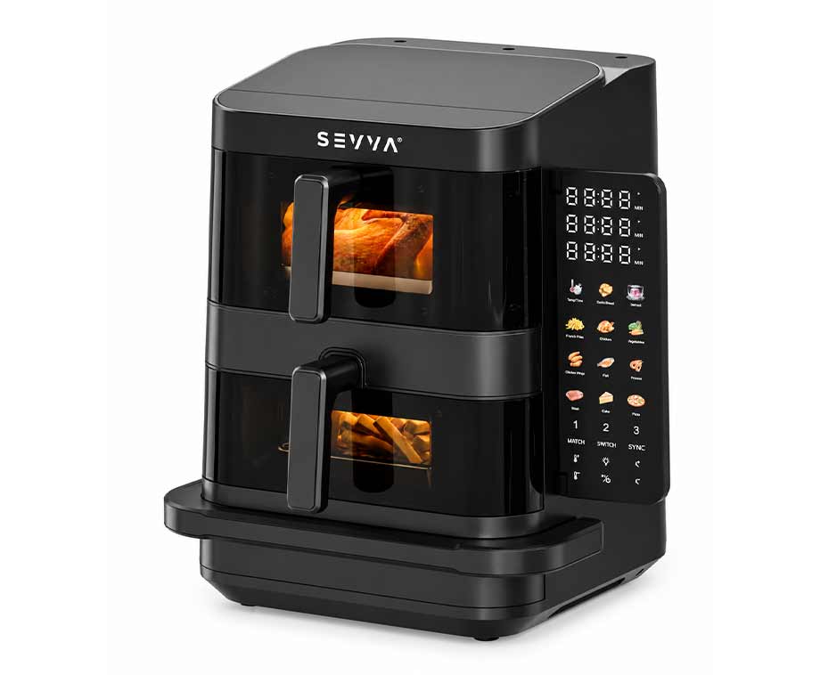 Airfryer met Pizzalade Black Edition