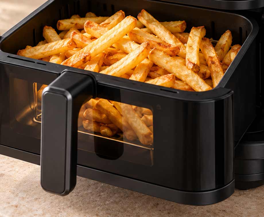 Airfryer met Pizzalade Black Edition