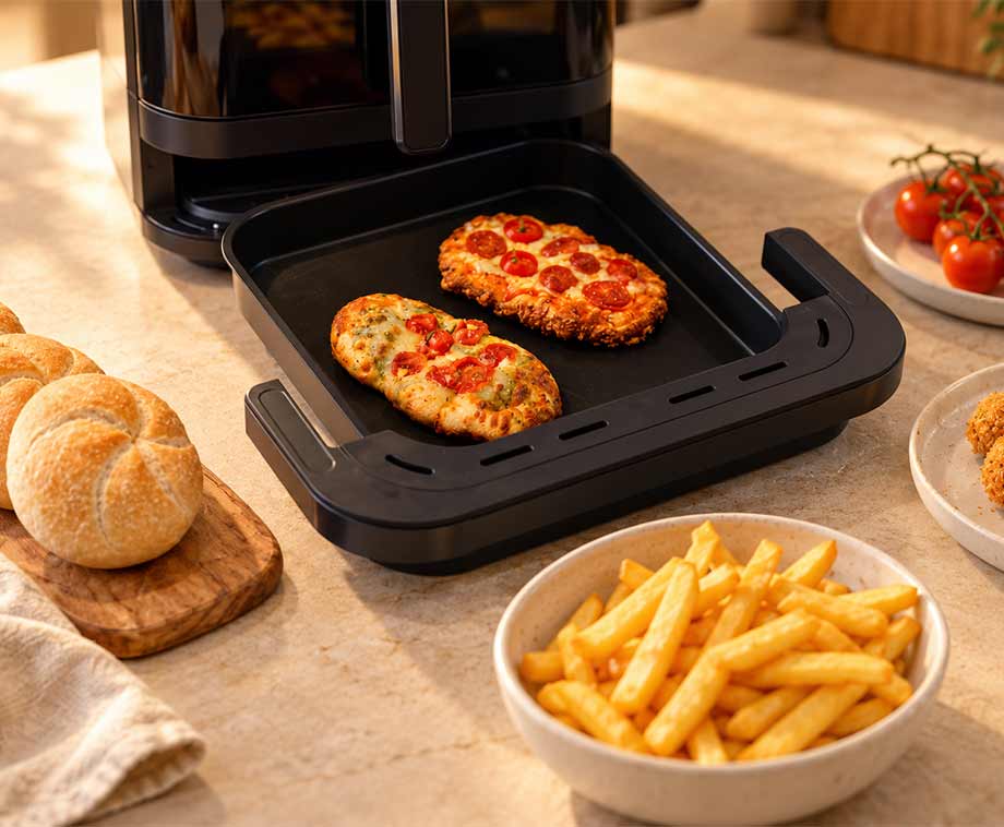 Airfryer met Pizzalade Black Edition