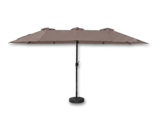 Dubbele XXL Parasol Met Beschermhoes - Taupe