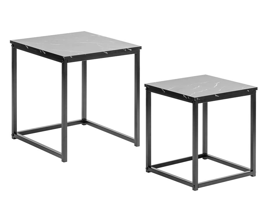 SEVVA® Home Set Van 2 Marmerlook Bijzettafels Macy