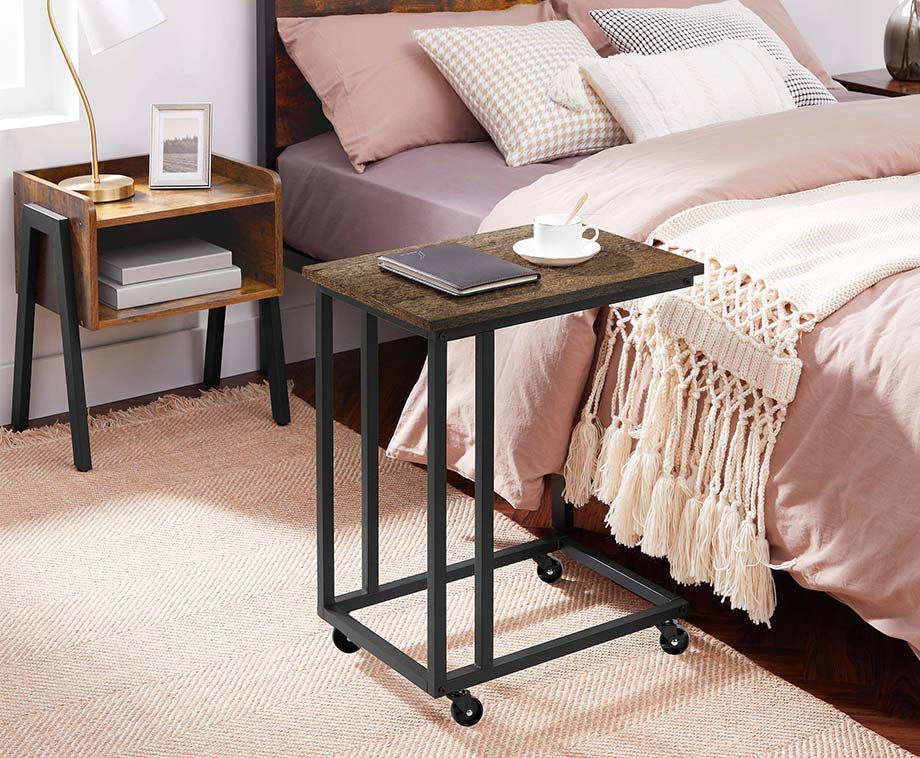 SEVVA® Home Mobiele Bijzettafel Julie Hout