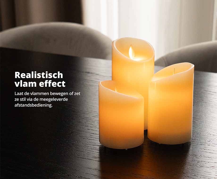 SEVVA® Oplaadbare LED Kaarsen