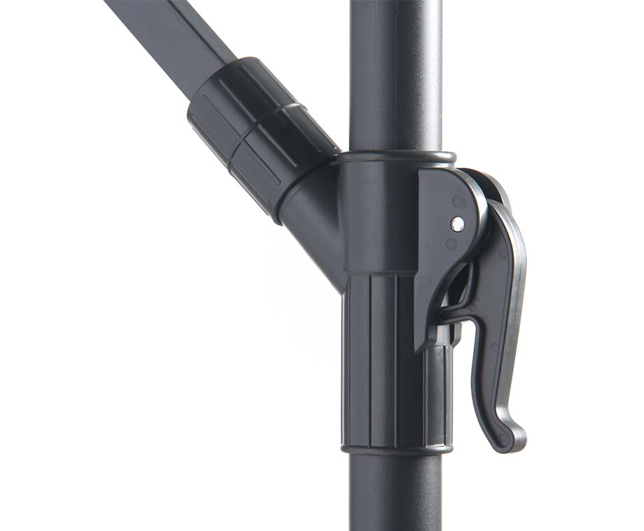 Luxe XXL Zweefparasol 3 Meter Met Beschermhoes - Taupe