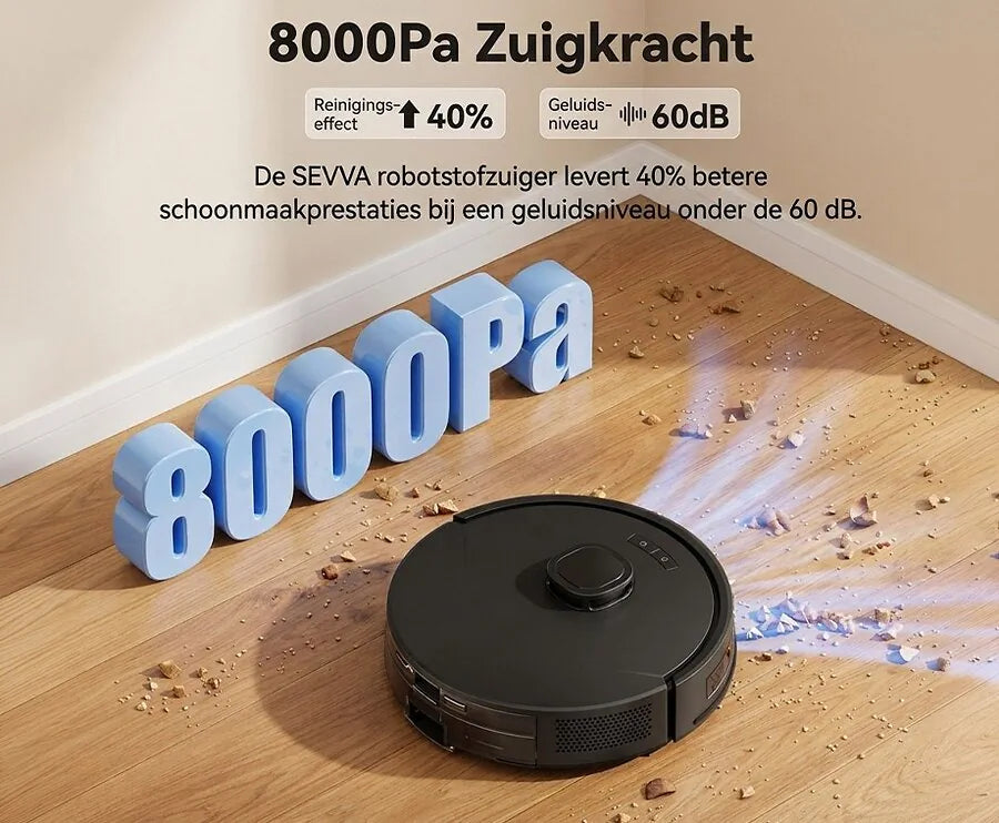 Robotstofzuiger Met Zelfleegstation En Dweilfunctie