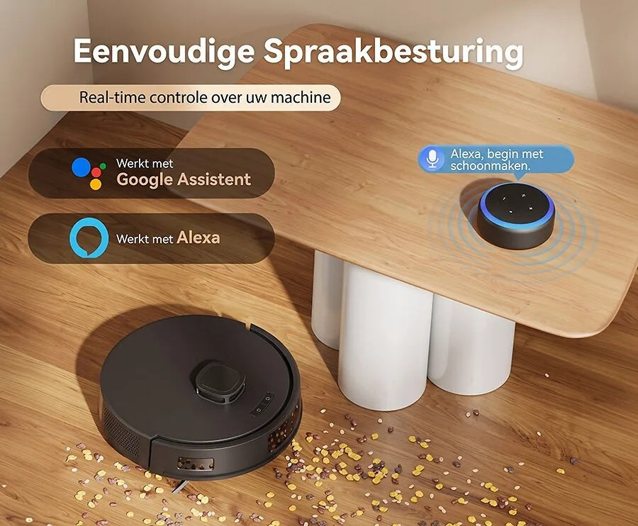 Robotstofzuiger Met Zelfleegstation En Dweilfunctie
