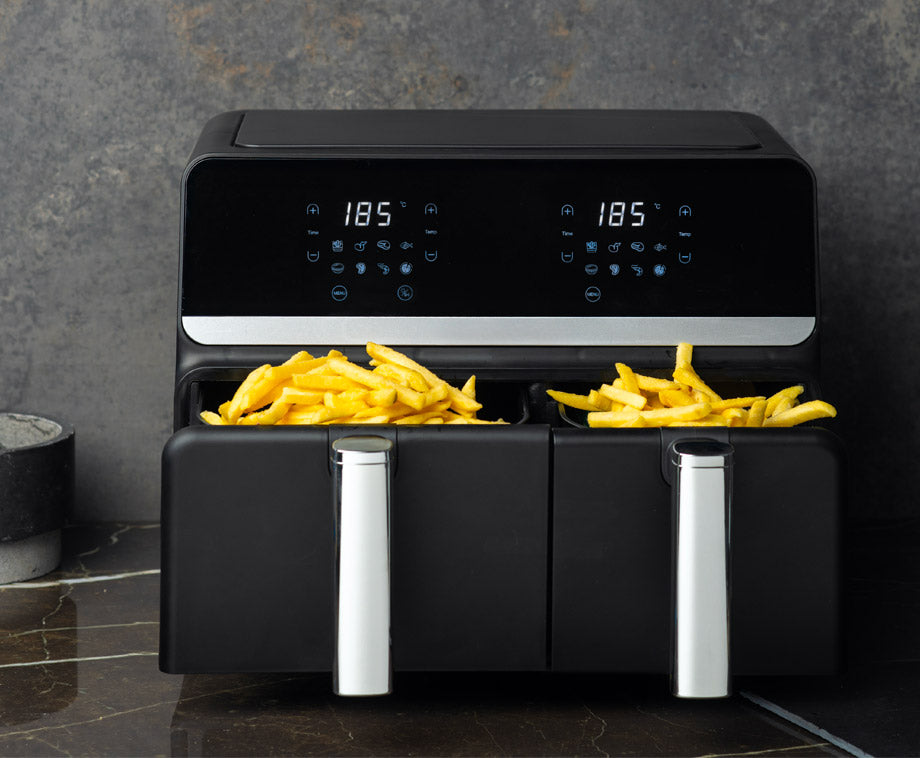 SEVVA® Dubbele XXL Airfryer Met 8 Programma's - 2200W