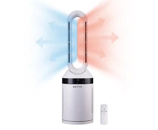 Bladeless Heater en Ventilator 2-in-1 met Afstandsbediening