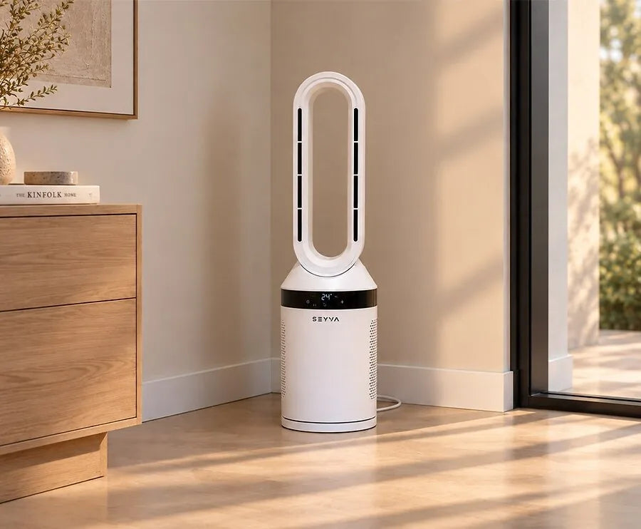 Bladeless Heater en Ventilator 2-in-1 met Afstandsbediening