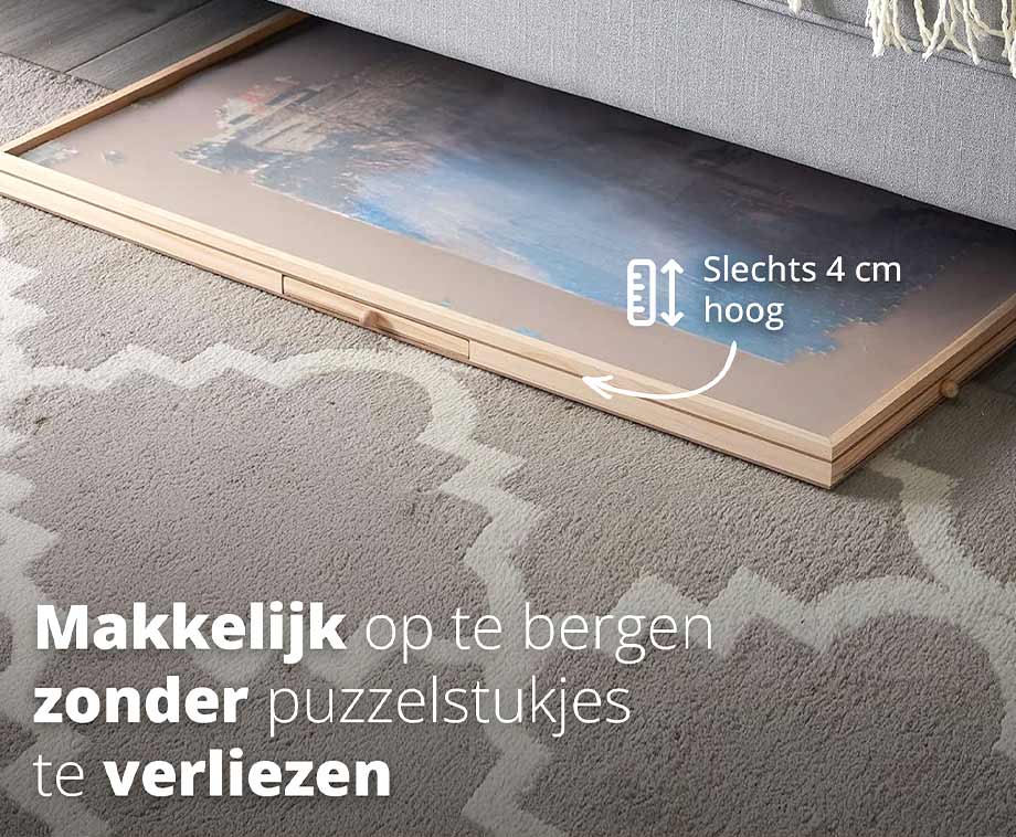 Houten Puzzeltafel - Gemakkelijk Puzzelen En Opbergen | 1000 Stukjes