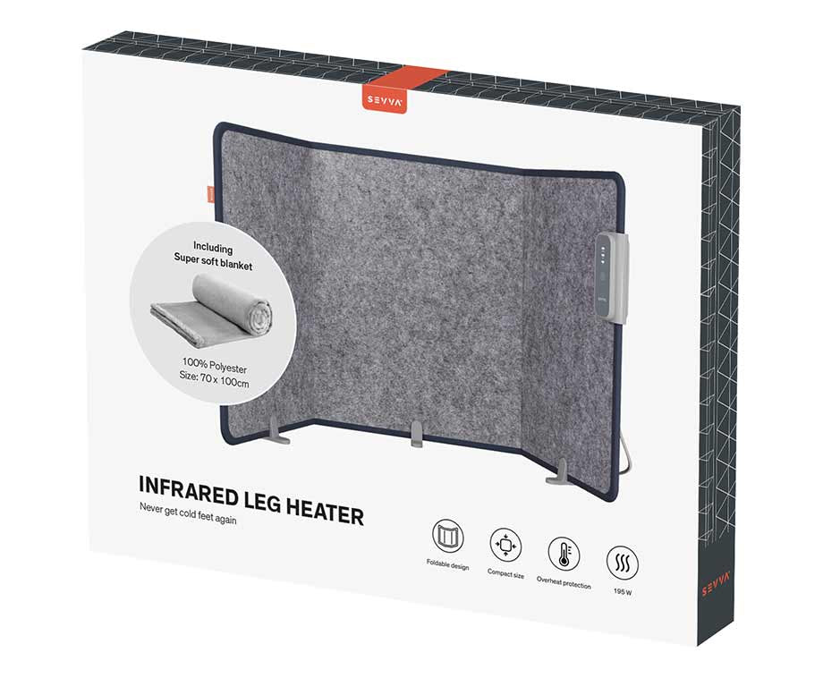 SEVVA® Inklapbaar Energiezuinig Infraroodpaneel Met Plaid