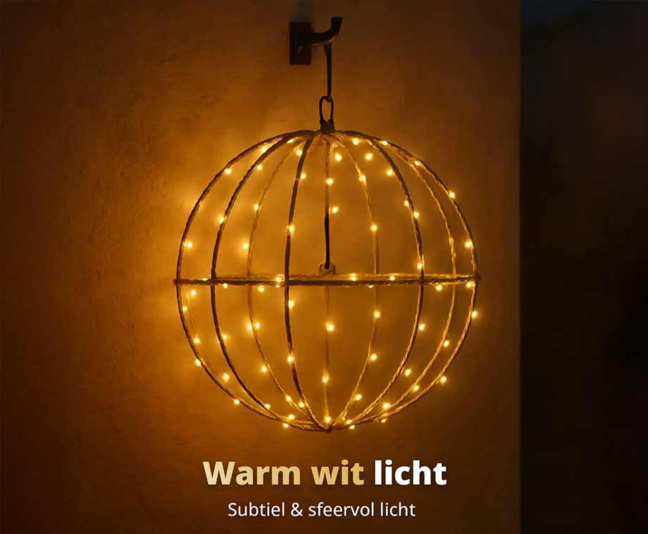 LED Lichtbol Voor Binnen En Buiten - Warm Wit Licht