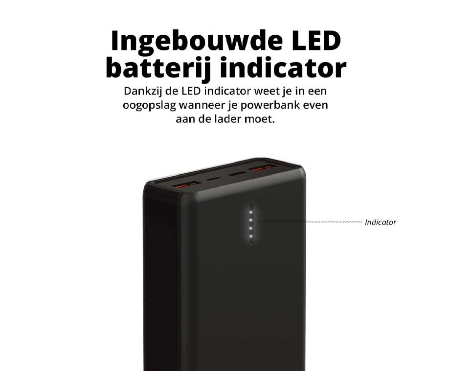 Powerbank met Snelladen - Tot 6x Telefoon Opladen!