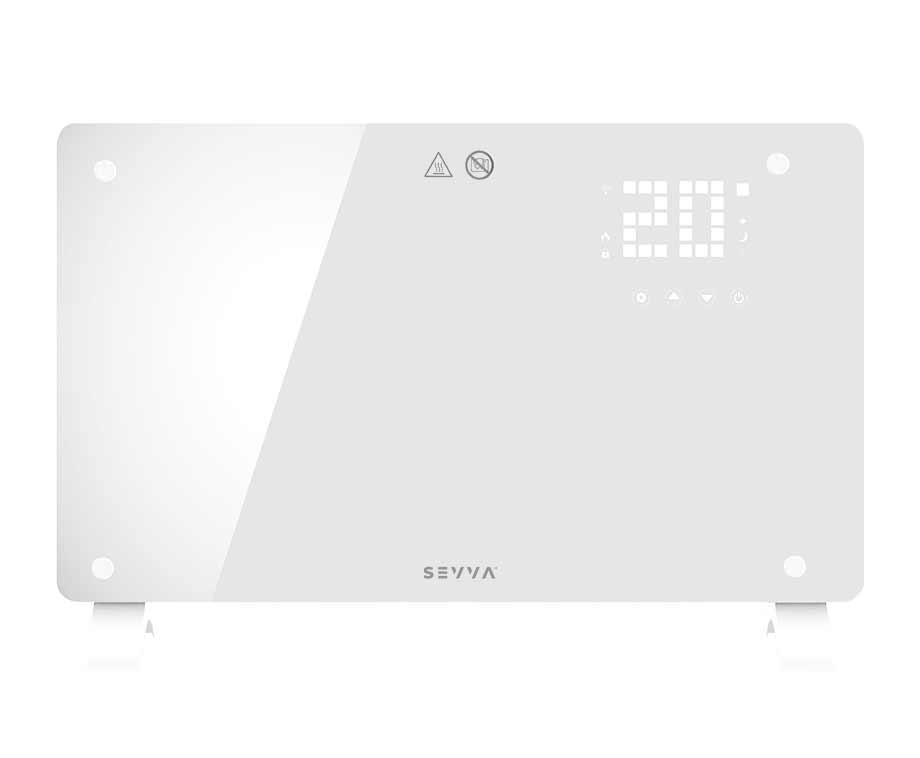 Slimme Paneelverwarming 2000W - Met Handige Tijdschema's, Bediening Op Afstand - Zwart