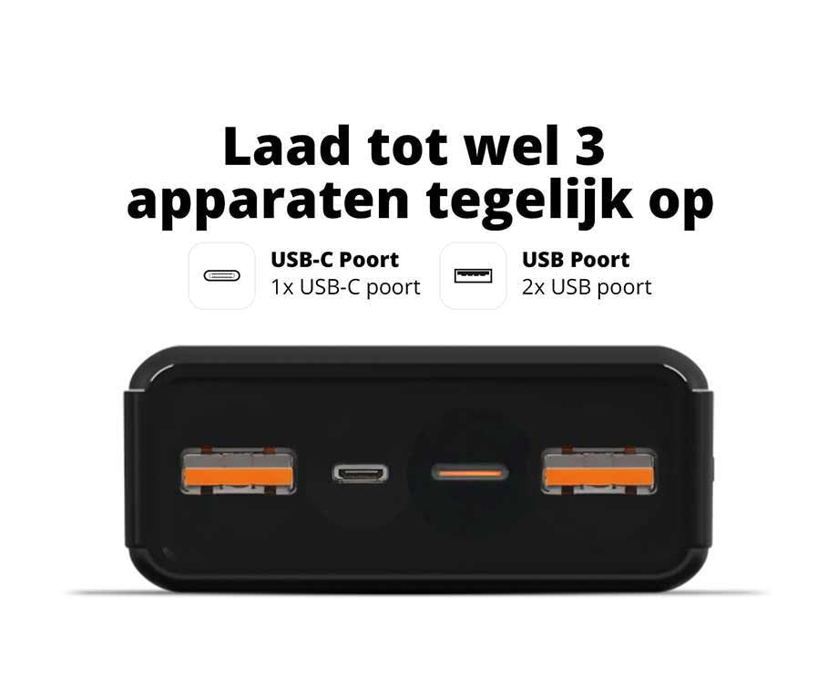 Powerbank met Snelladen - Tot 6x Telefoon Opladen!
