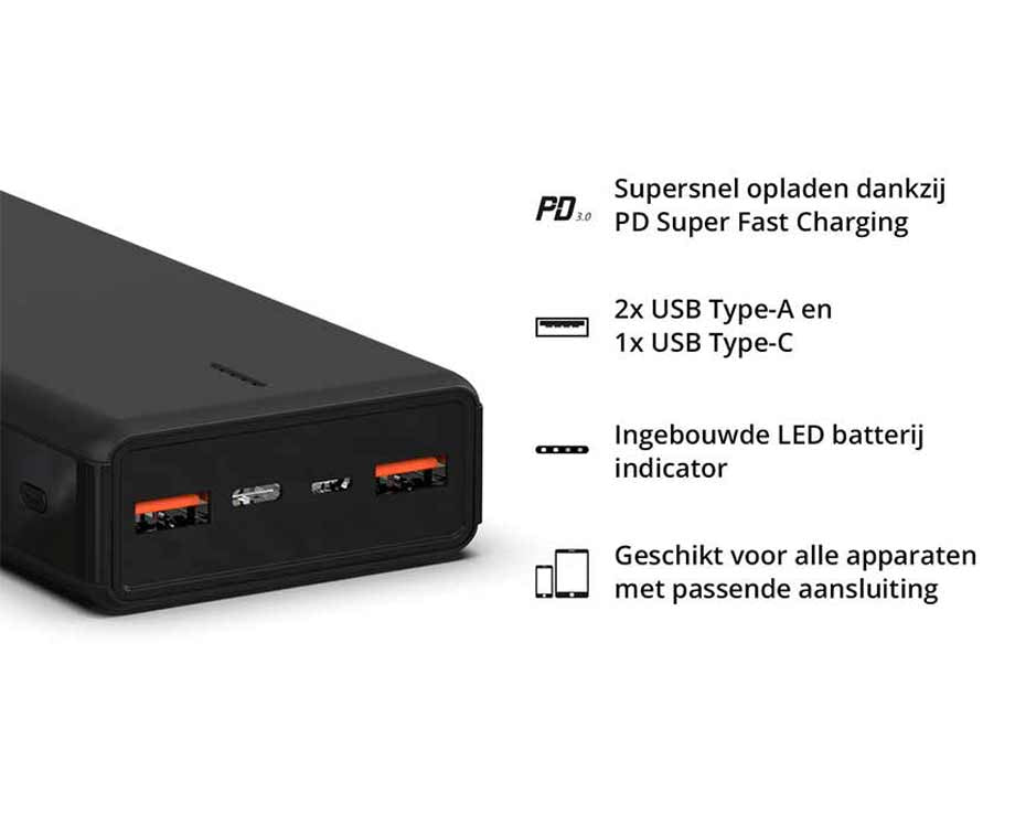 Powerbank met Snelladen - Tot 6x Telefoon Opladen!