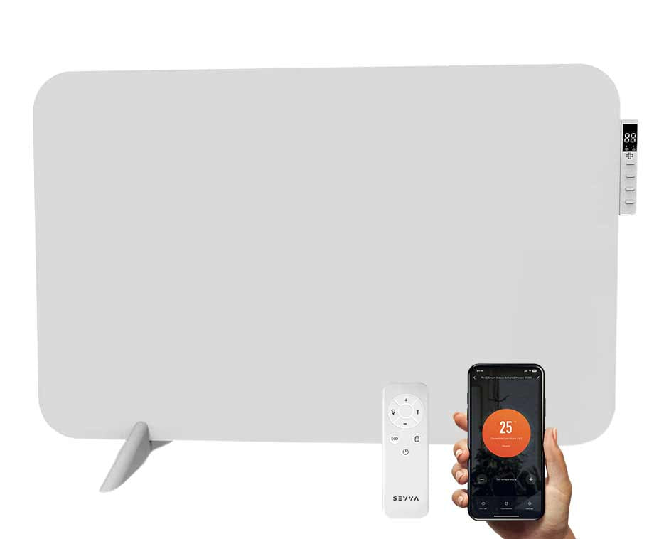 Slimme Infrarood Paneelverwarming 450W - Voordelig Lokaal Verwarmen