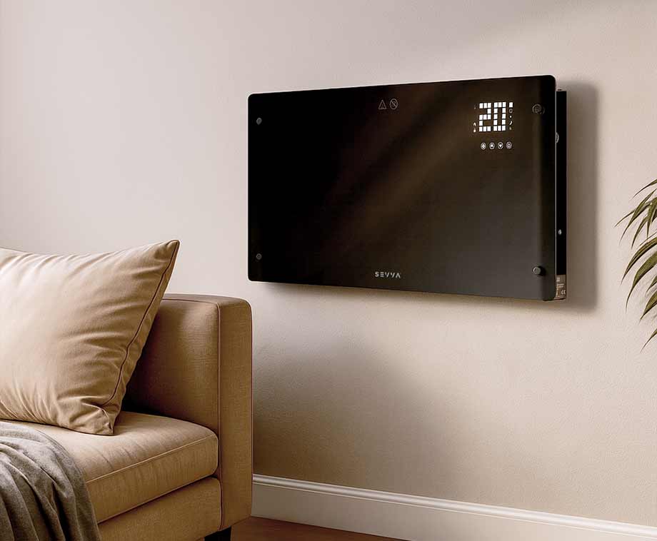 Slimme Paneelverwarming 2000W - Met Handige Tijdschema's, Bediening Op Afstand En Meer!