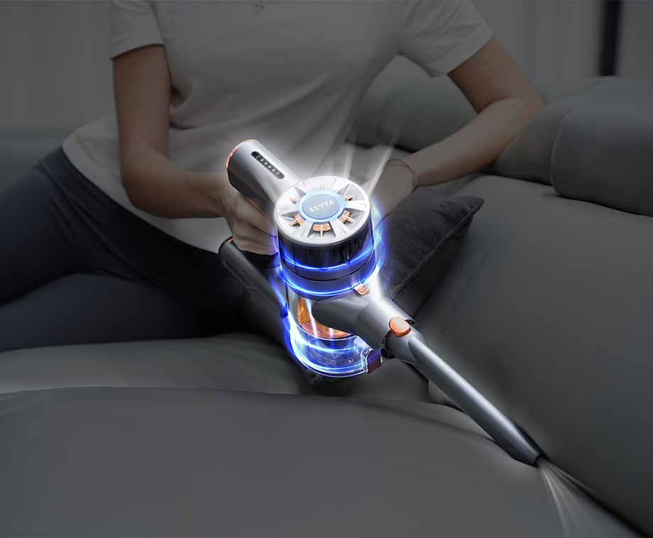 SEVVA® Turbo V Draadloze Steelstofzuiger Met HEPA-Filter
