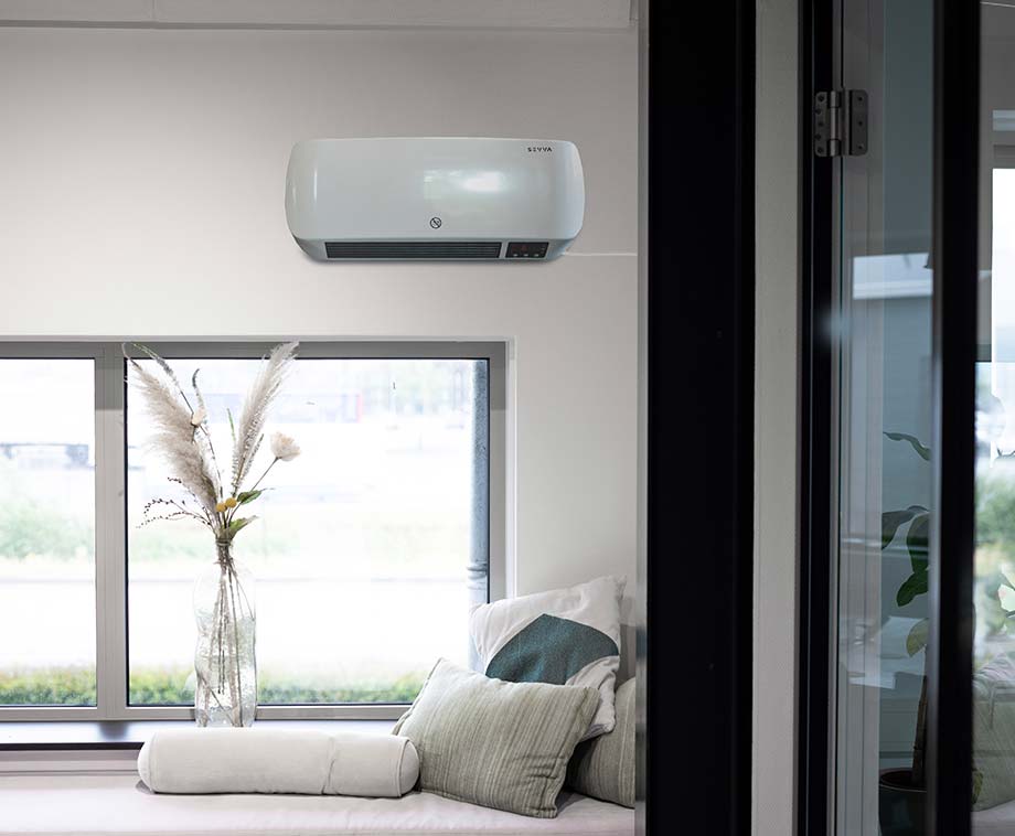 SEVVA® 2-in-1 Wandkachel En Koeler Van 2000W - Arctic White
