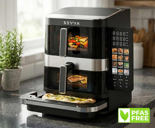 Airfryer Met Pizzalade - Tot Drie Gerechten Tegelijk Perfect Gegaard!