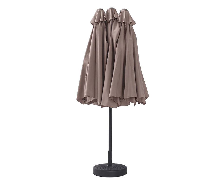 Dubbele XXL Parasol Met Beschermhoes - Taupe