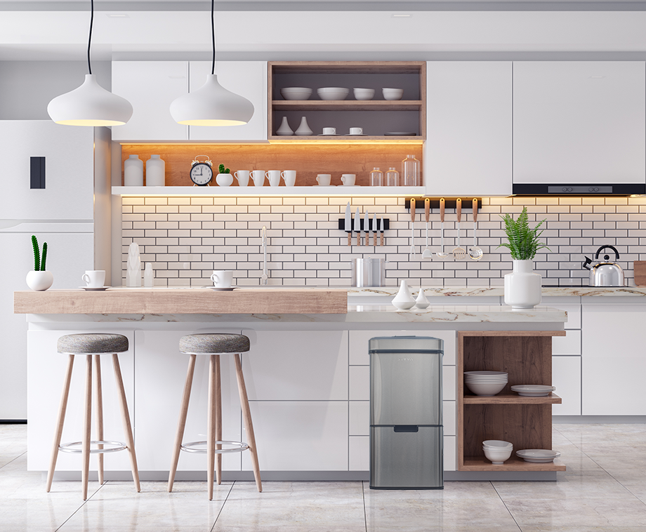 SEVVA® Home Prullenbak Met Sensor RVS