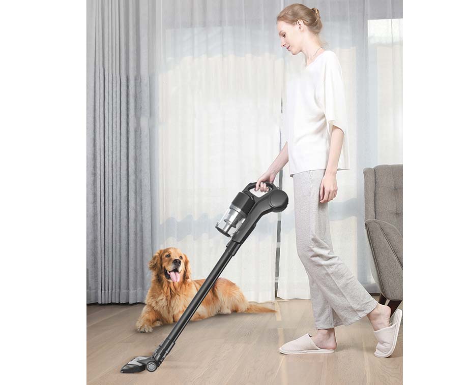 SEVVA® V12 - Draadloze Steelstofzuiger - Zwart