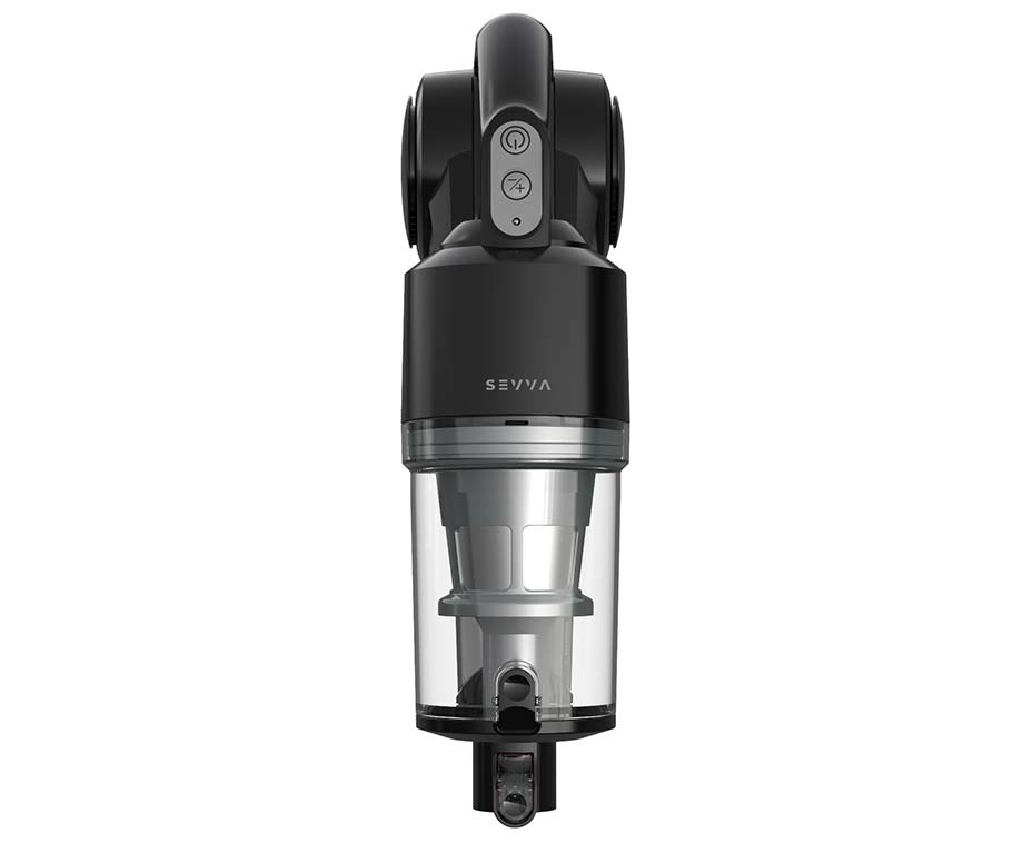 SEVVA® V12 - Draadloze Steelstofzuiger - Zwart